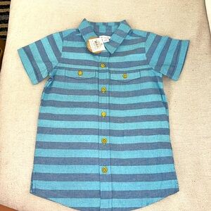 NWT Mudpie striped button down shirt